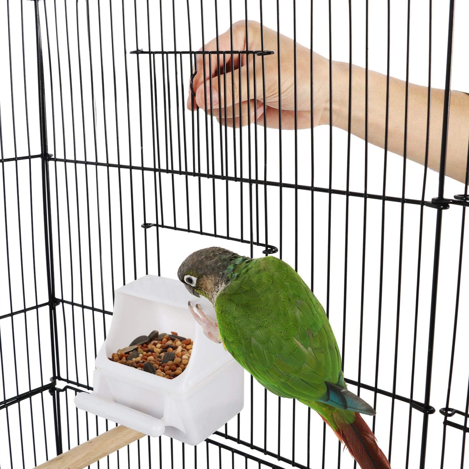 67.5inch Height Extra Large Bird Cage Cockatiel Cage Metal Parrot Cage w/Slide-Out Tray & Feeders & Detachable