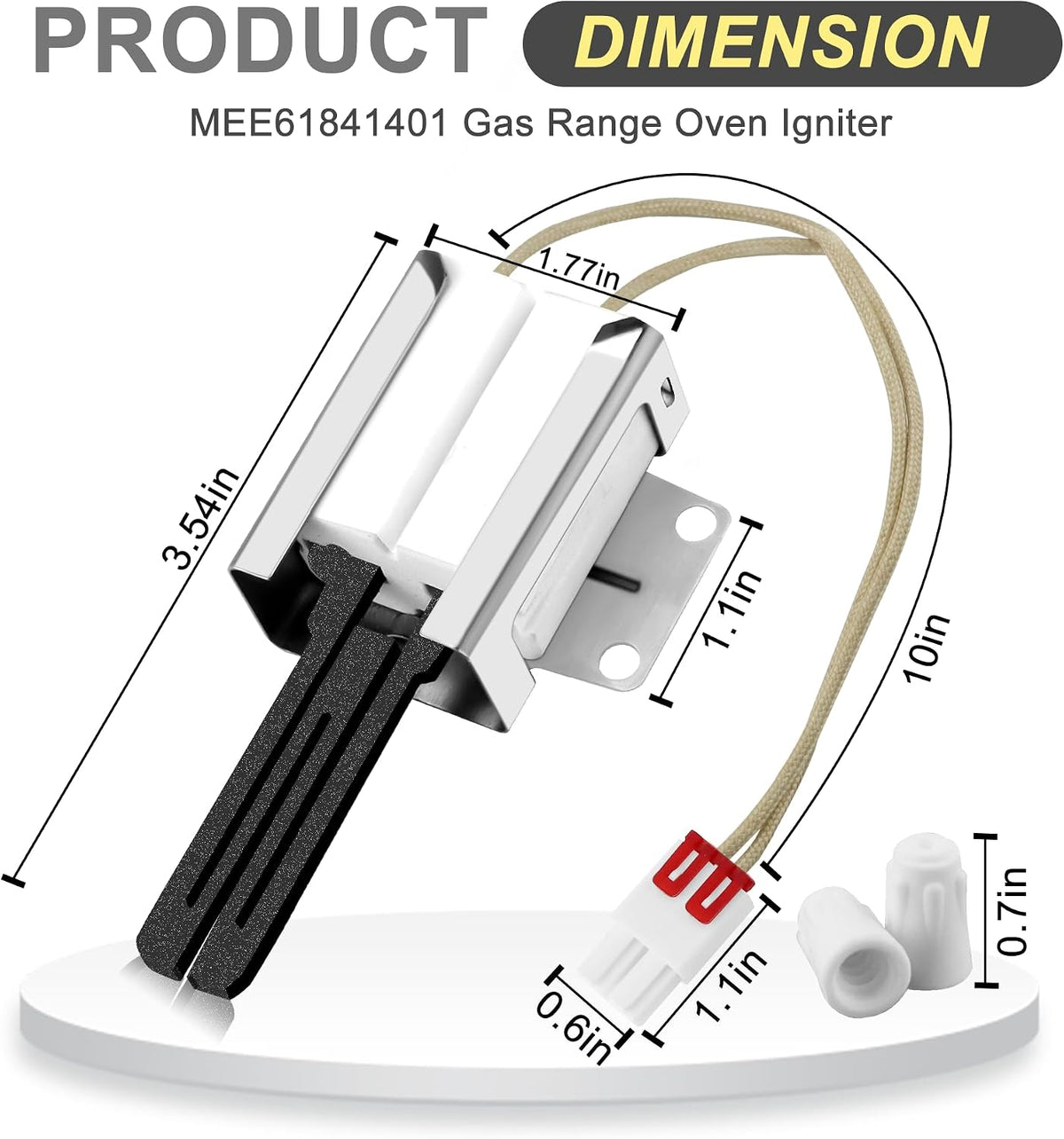【Upgraded】MEE61841403 MEE61841401 Gas Oven Igniter for LG Gas Ranges
