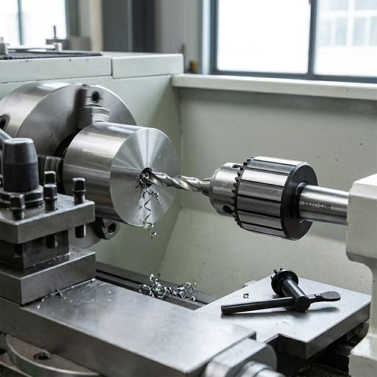 Drill Press Chuck 1/32"-1/2"(1-13mm) MT2-JT33 Lathe Drill Chuck with MT2 Morse Taper Arbor and Chuck Key 3-Jaw for Lathes Drilling Machine