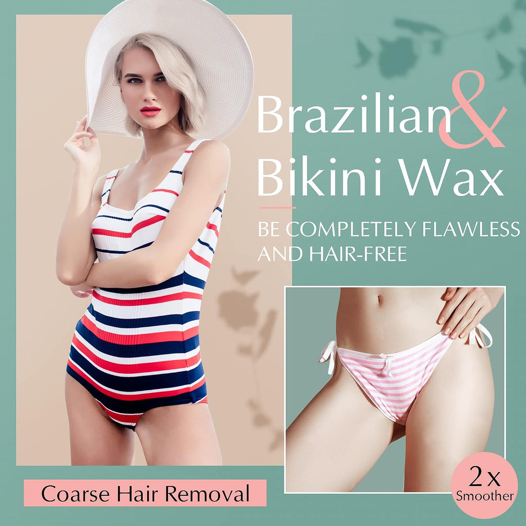 2.5lb Aloe Wax Beads - Hard Wax Beans for Coarse Hair Removal | Gentle Large Refill for Wax Warmer Kit, At-Home &