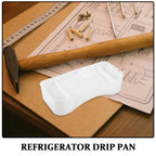 Plastic Refrigerator White Tray Replacement Drip Compressor 9.25 Inch