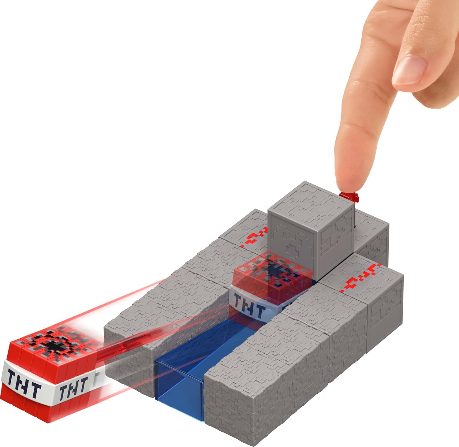 Minecraft Toys, Steve Action Figure with Accessory & Redstone Building Piece, 3.25-inch Scale Collectible Set
