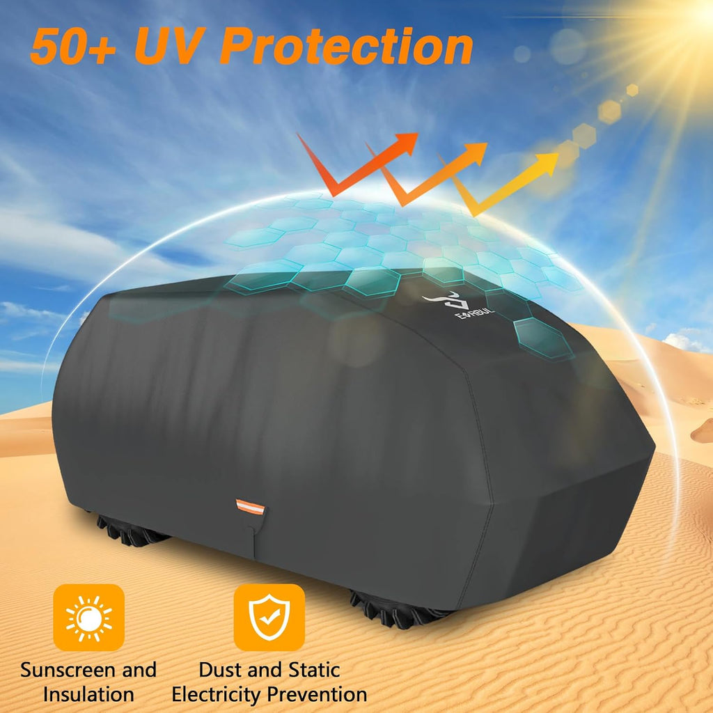 Waterproof ATV Cover 4 Wheeler Quad Cover, 96.5″L×50″W×46″H | Heavy Duty Outdoor ATV Cover for Can-Am Polaris Suzuki