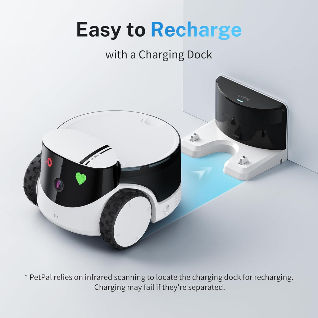 ROLA PetPal Mobile 2.5K Pet Camera Robot with Treat Dispenser