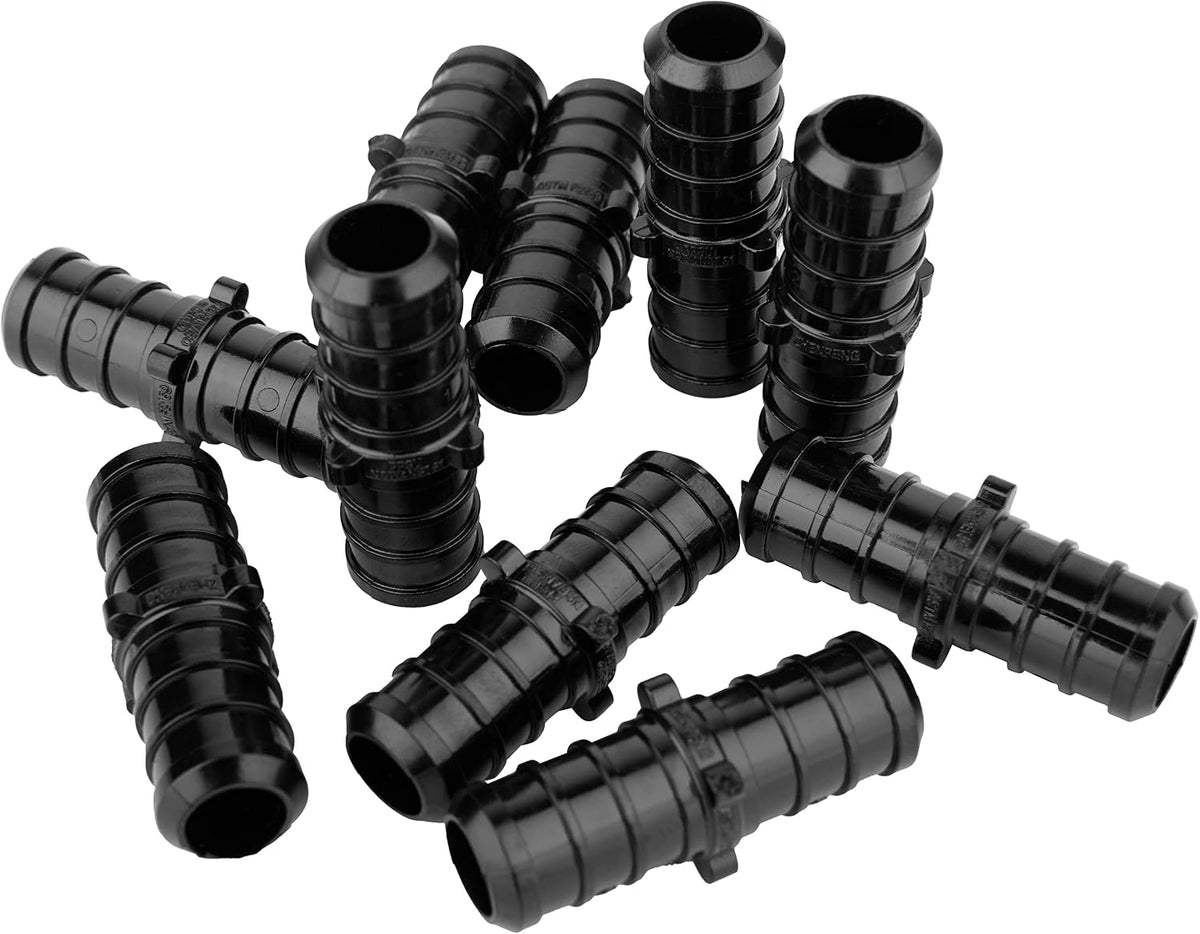 10Pcs EFIELD Poly PPSU Crimp Pex Fitting 3/4"Coupling(PPSU1807002-10)