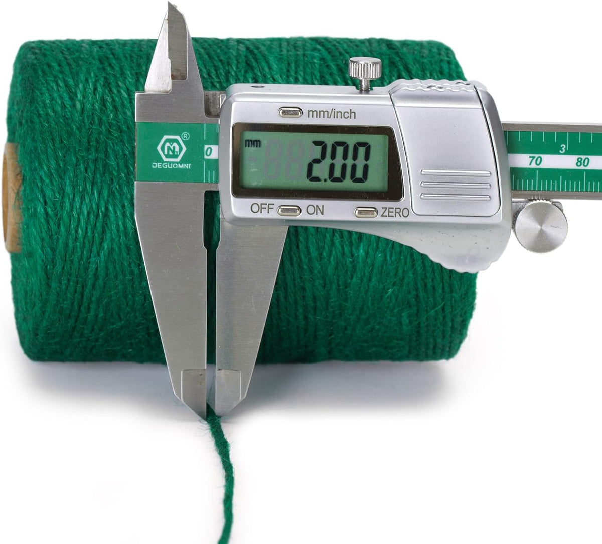 Green Jute Twine String 1312 Feet 2mm for Crafts Gift Wrapping