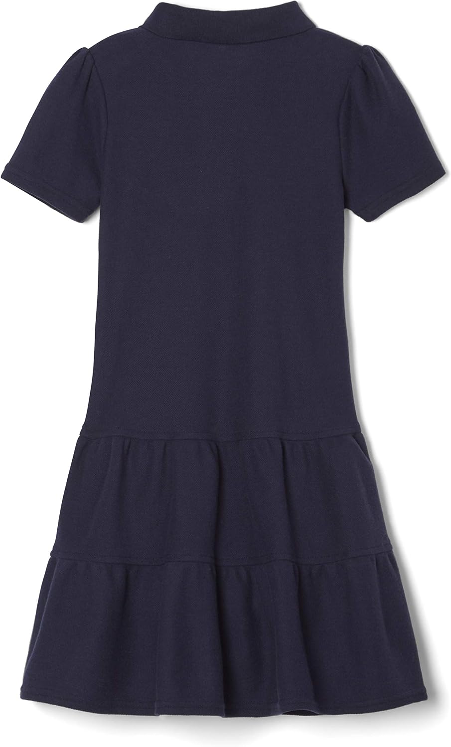 Girls Ruffle Pique Polo School Uniform Dress