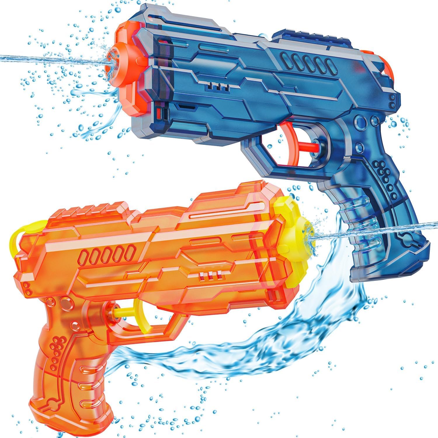 Water Gun Squirter for Kids Squirt Gun 2 Pack | Summer Super Water Blaster Shooters Soaker, Small Toys for Boys Girls