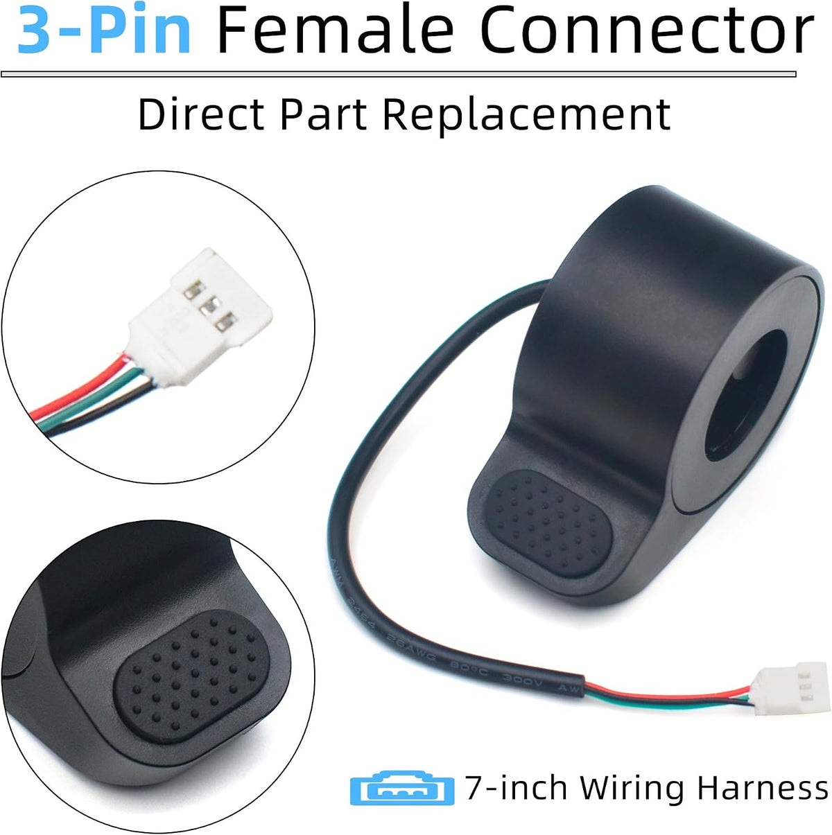 Thumb Throttle Replacement for Gotrax GXL V2, Hiboy S2 & S2 Pro