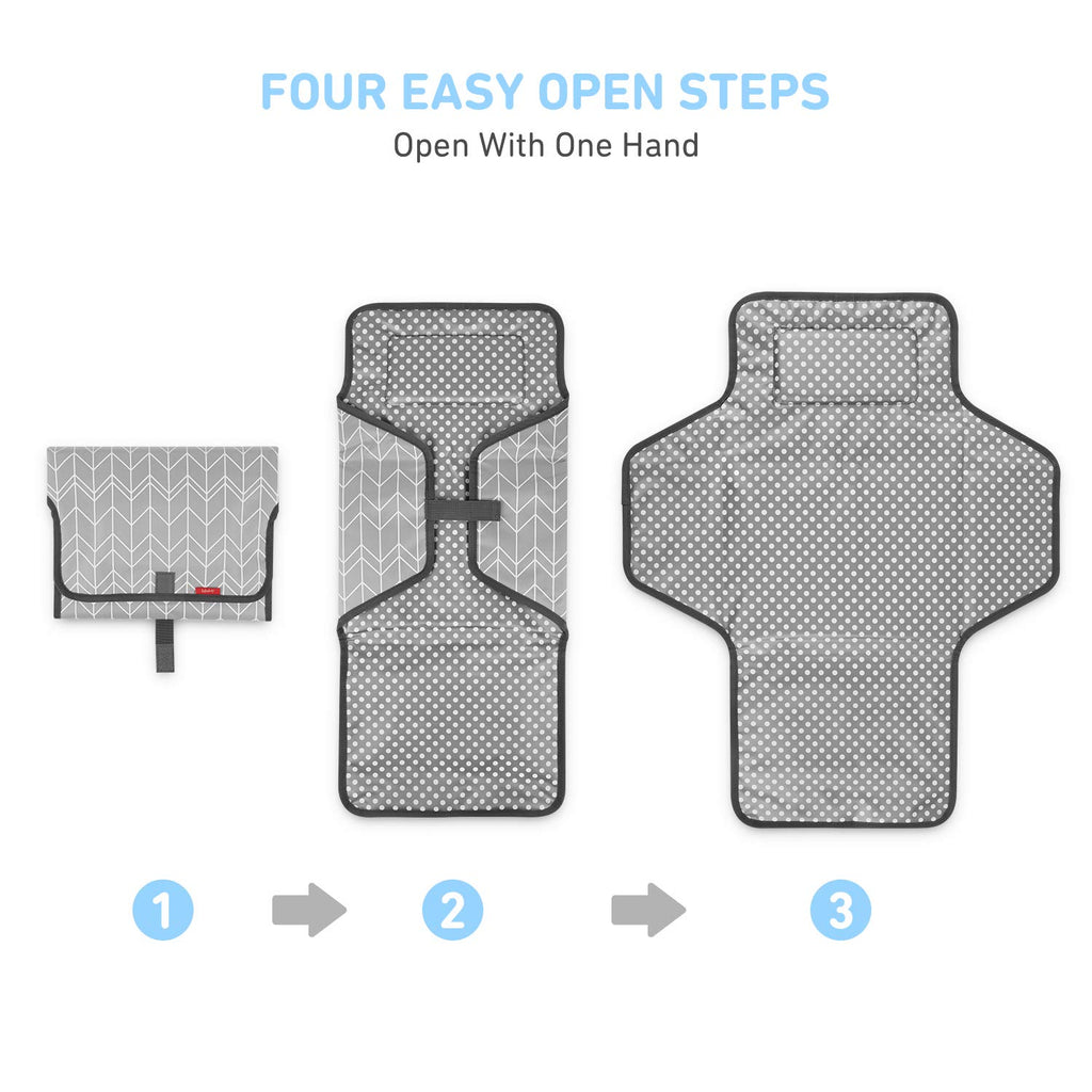 Portable Changing Pad for Baby, Waterproof Travel Changing Pads for Moms, Dads, with Built-in Pillow, Excellent Baby