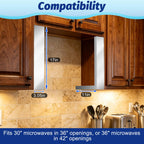 IRENPORU 2 Pcs Stainless Steel Microwave Trim Kit