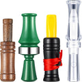 4 Pcs Duck Calls for Hunting Mallard Decoy Whistle | Realistic Sounding Waterfowl Decoys, Wood and Acrylic Designs