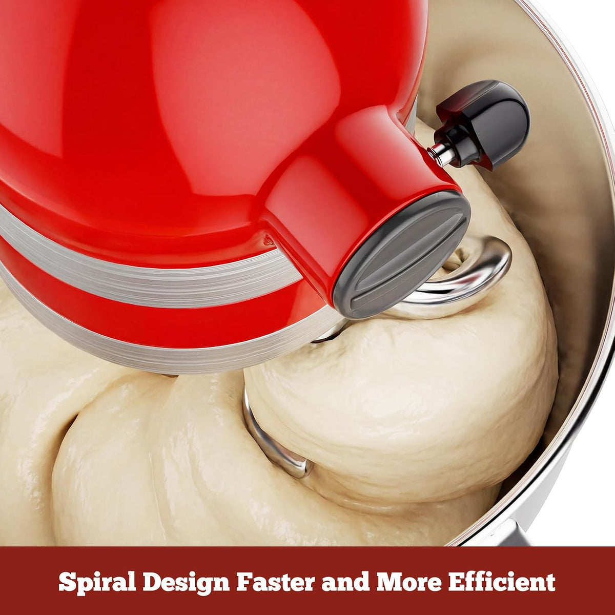 Spiral Dough Hook for KitchenAid 4.5-5 Qt Tilt-Head Stand Mixers
