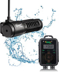 Aquarium Wave Maker 1321 GPH 12W, Adjustable Cross Flow Pump with LED Display Controller, Magnetic DC 24V Aquarium