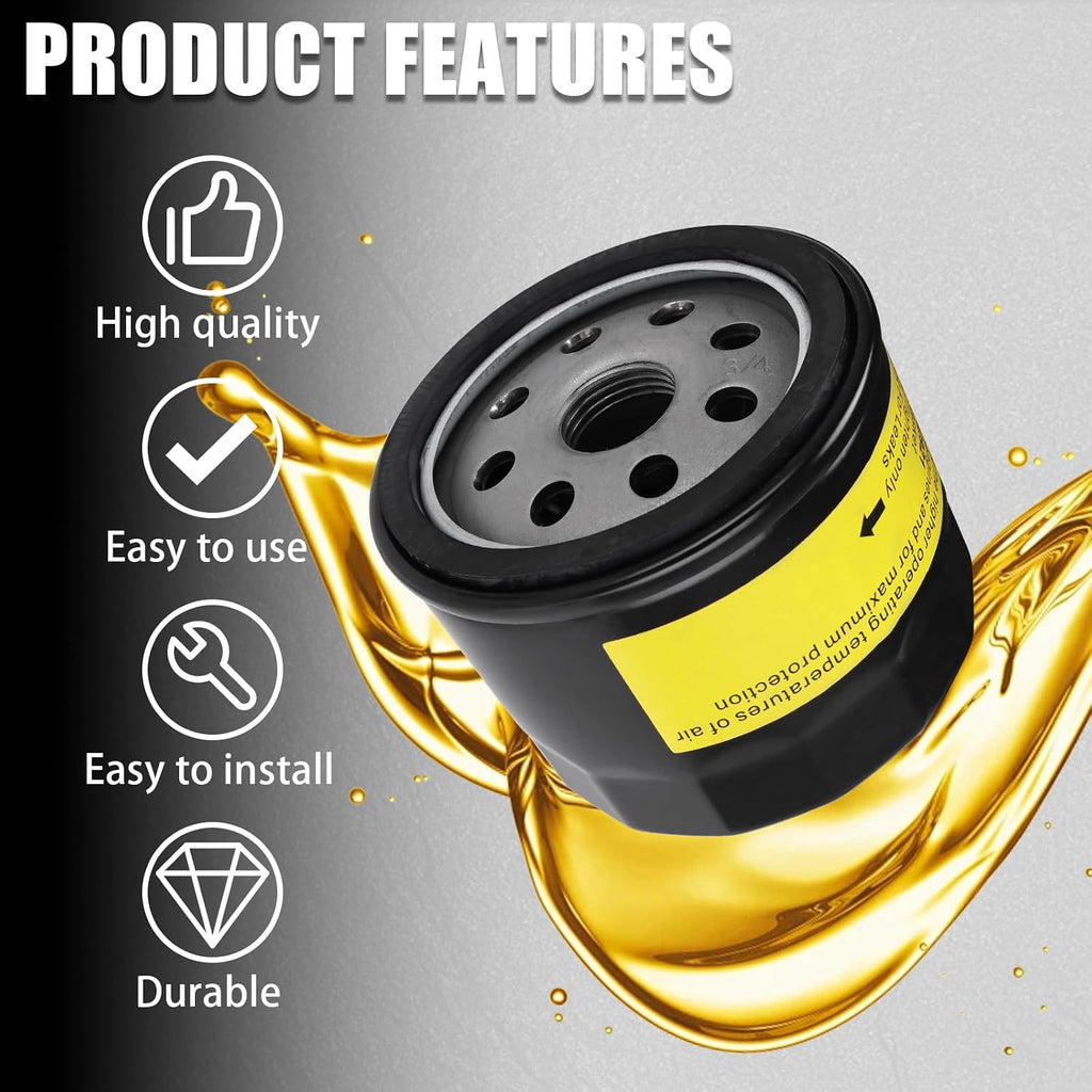 2 Pack 842921 Oil Filter for Briggs & Stratton Vanguard V-Twin