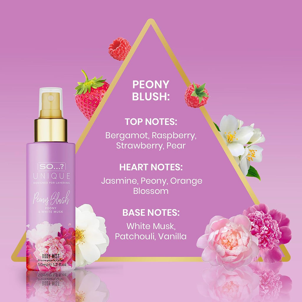 So…? Unique Body Mist Set - Perfumes for Women with Fresh, Floral, Sweet Scents - 6 Hour Wear Body Spray for Women