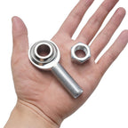 MDEOOSKY 2 PCS 5/8 Heim Joint CM10 Rod End Bearing, 5/8-18 Right Hand Male Thread with Jam Nuts, Ideal for Machinery and Automation