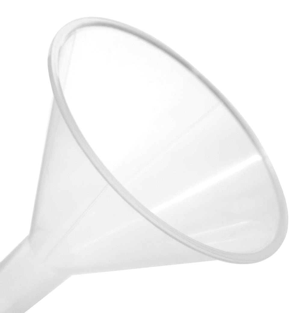 Powder Funnel, Polypropylene, Parallel Stem, Autoclavable, 2.6"