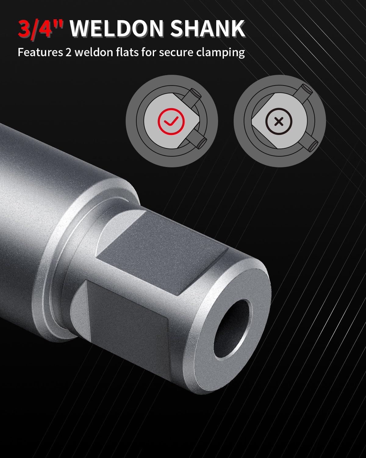 Kolvoii TCT Annular Cutter 1‑1/2" Diameter x 1‑3/8" Depth, Mag Drill Bit
