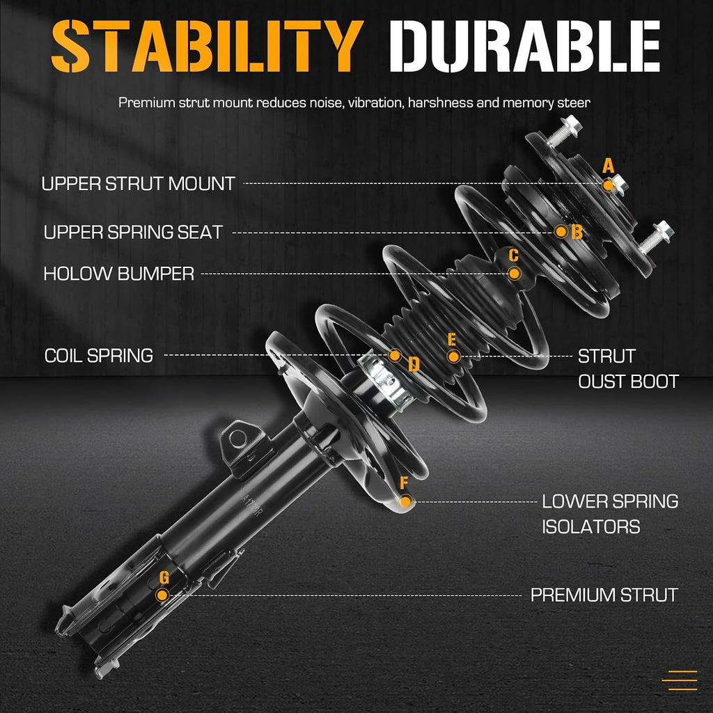 Front Struts Assembly Fit for Toyota Corolla 1.8L 2014-2019