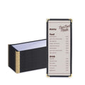 WeChef 30 Pcs 4.25 x 11" Restaurant Menu Covers Single Page 2 View Menu