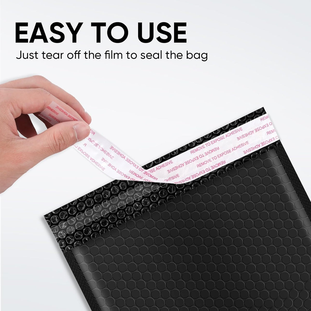 Black Bubble Mailers 8.5 x 12 Inch 100 Pack, Usable Size 8.25X12 Inch Poly Mailers,Mailing Envelopes,Shipping