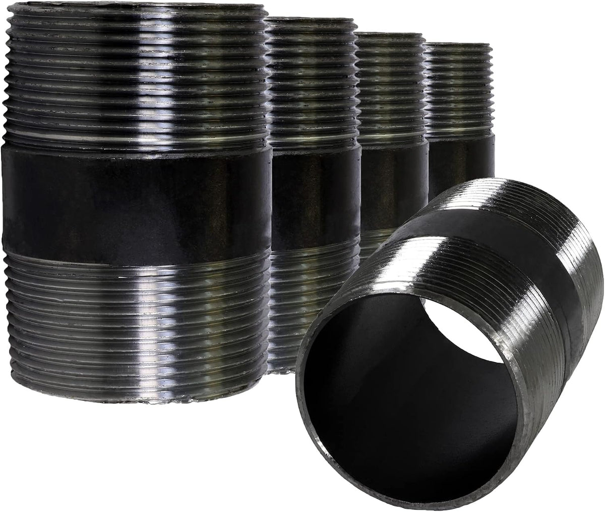 Everflow Supplies NPBL2025-5 Black Nipple Pipe