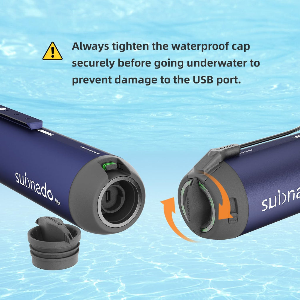 Subnado Underwater Scooter Lite, Water Sports Diving Scooter with Removable Handle, Compact and Portable Water