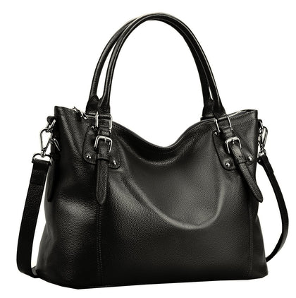 Black Leather Crossbody Bags Hobo Satchel Purse Shoulder Handbag(SBK)