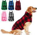 Dog Winter Coat, Fleece Doggie Jacket Plaid Reversible Vest Waterproof Windproof Cold Weather Clothes for Small
