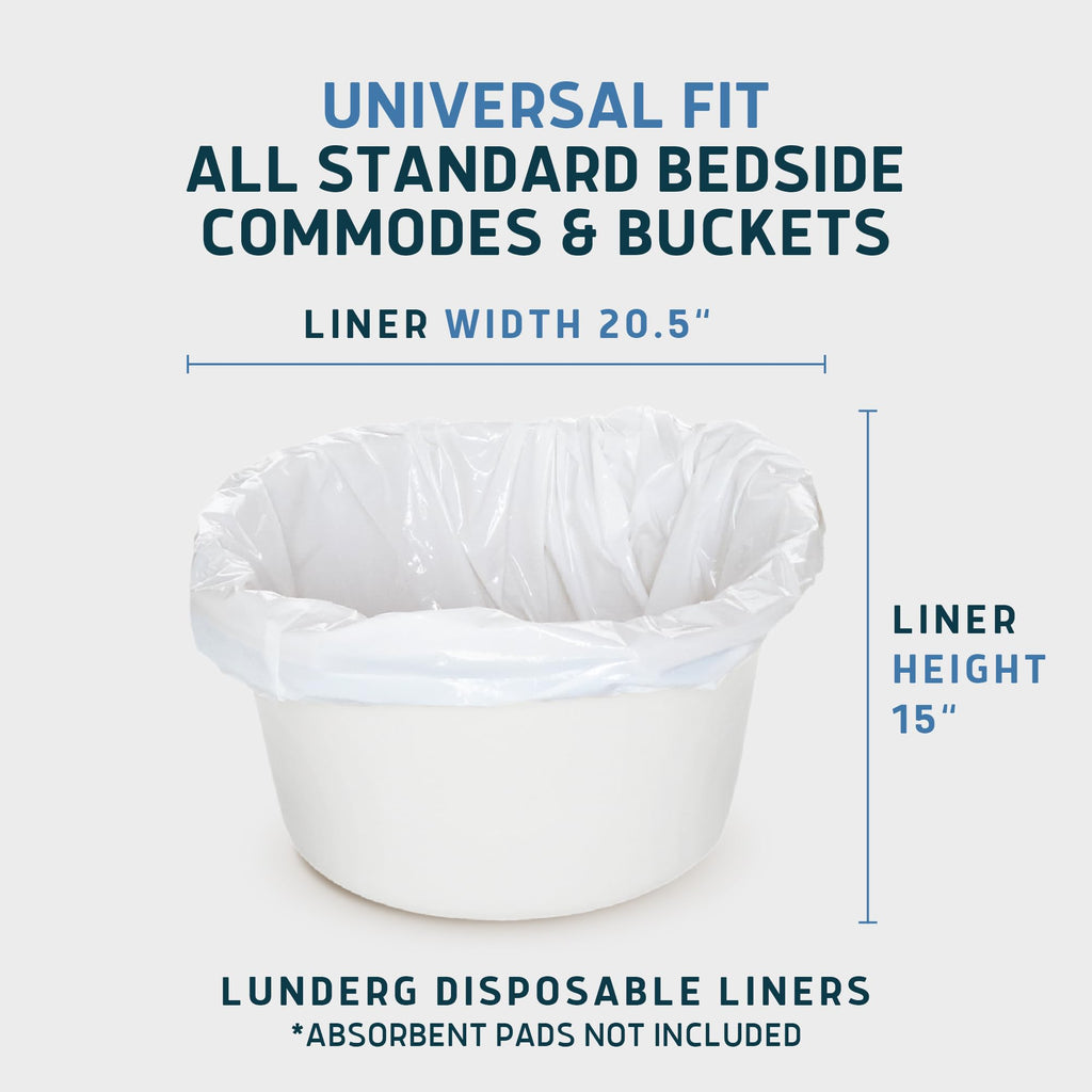 Commode Liners - Value Pack 100 Count Universal Fit