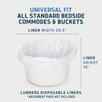 Commode Liners - Value Pack 100 Count Universal Fit