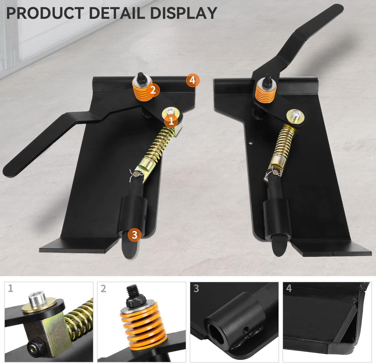 5/16" Skid Steer Attachment Plate quick attach mount plate & quick attach adapter Compatible with Kubota and Bobcat