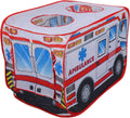 Pop up Play Tent, Foldable Indoor Outdoor Ambulance Playhouse for Toddlers Kids Doctor Patient Games
