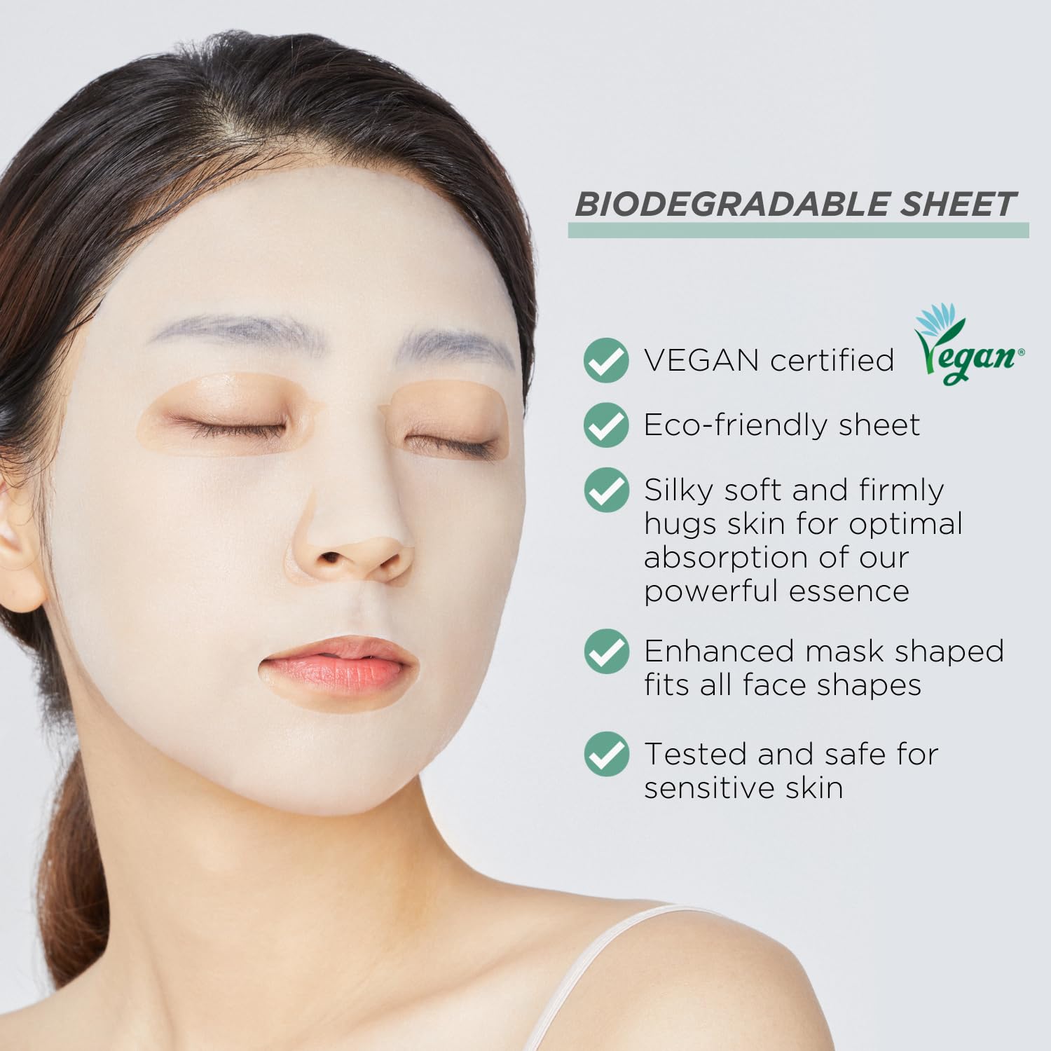 Best Korean Sheet Mask - Madecassoside Essential Face Mask 4 Sheets For Sensitive Blemish Prone All Skin Types