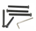 iexcell 5 Pcs M10 x 100mm Thread Pitch 1.5 mm Alloy Steel 12.9 Grade Hex Socket Button Head Cap Screws Bolts Kit, Black Oxide Finish