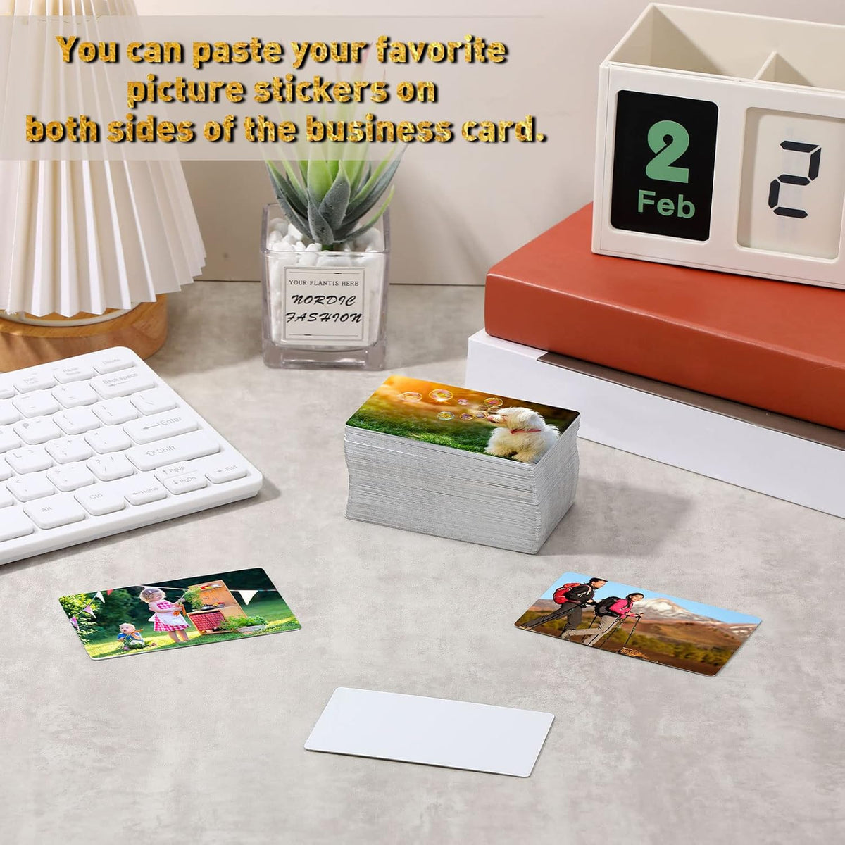 500 Pcs White Sublimation Metal Business Card Aluminum Blanks
