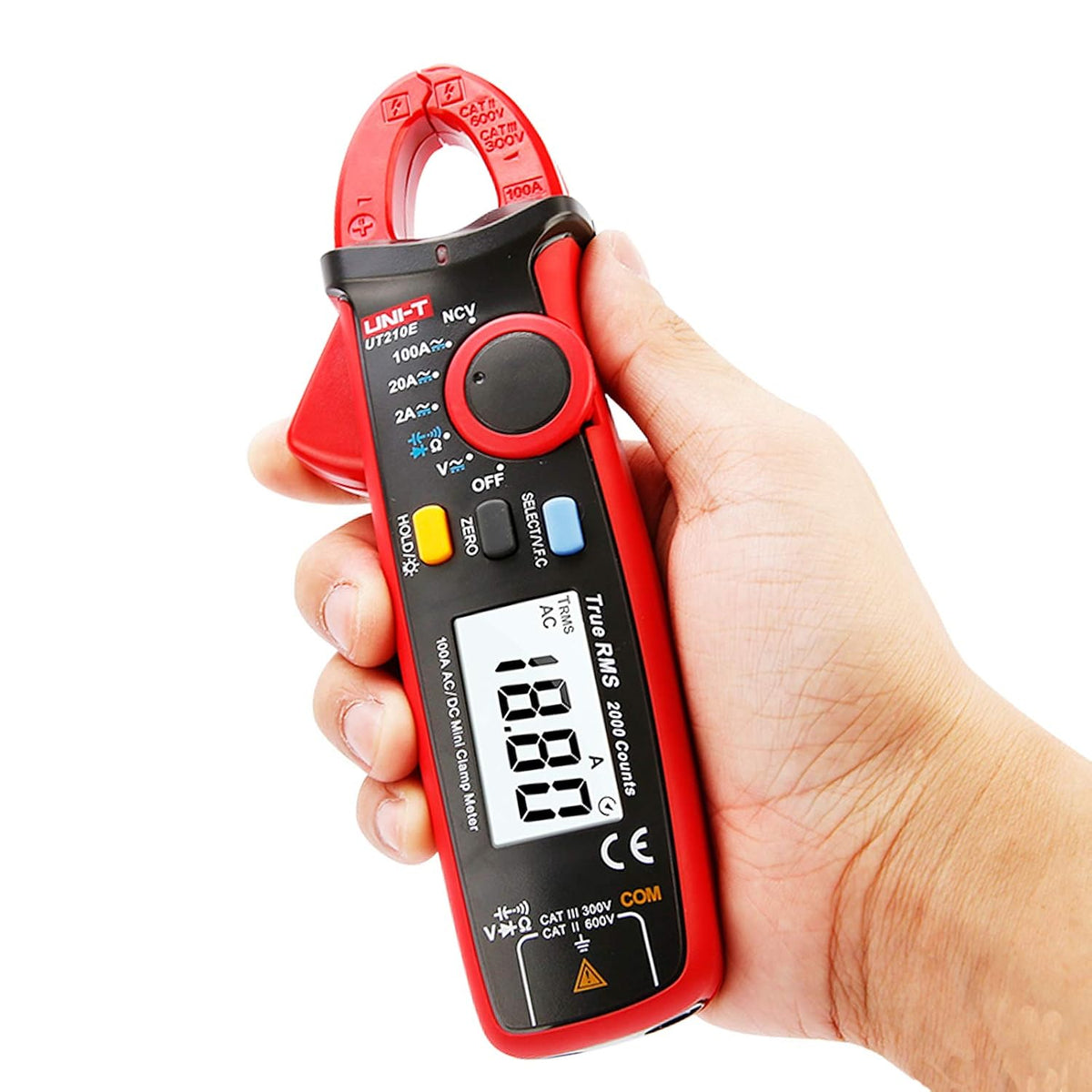 YIRU UNI-T UT210 Series True RMS Digital Clamp Meter AC/DC Voltage Tester with ohm, Capacitance Measurement…