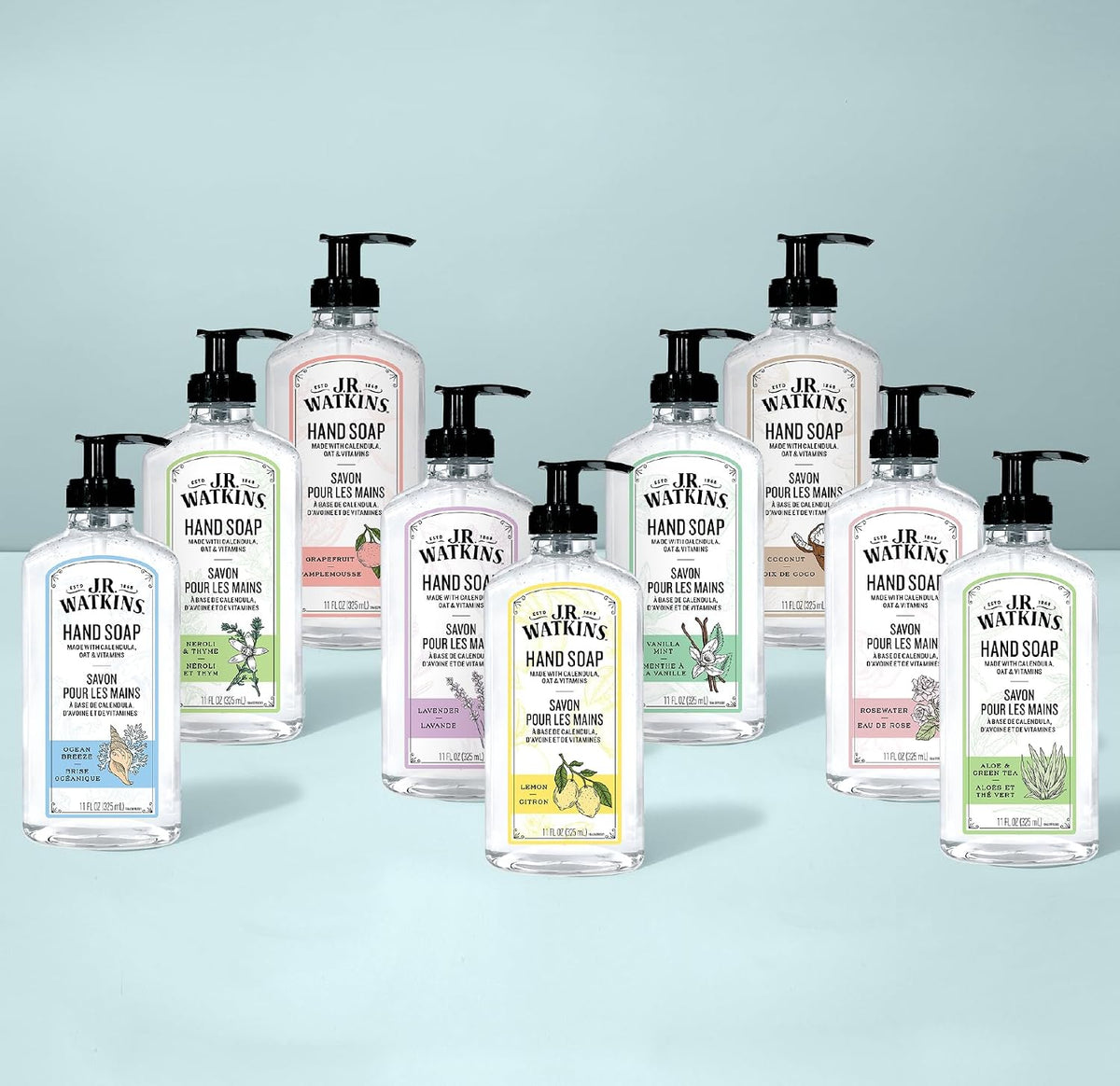 Moisturizing Gel Hand Soap Refill 2 Pack, Lemon, 34 fl oz