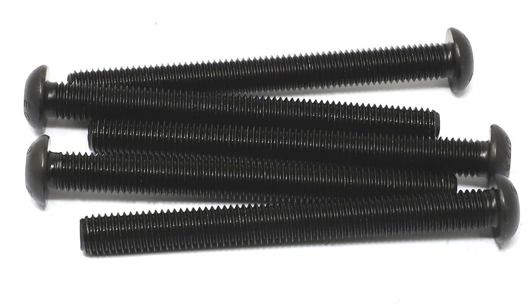 iexcell 5 Pcs M10 x 100mm Thread Pitch 1.5 mm Alloy Steel 12.9 Grade Hex Socket Button Head Cap Screws Bolts Kit, Black Oxide Finish