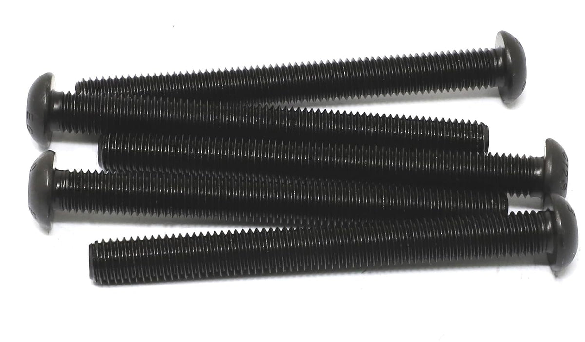iexcell 5 Pcs M10 x 100mm Thread Pitch 1.5 mm Alloy Steel 12.9 Grade Hex Socket Button Head Cap Screws Bolts Kit, Black Oxide Finish