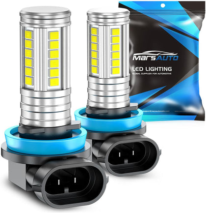 H16 H8 Led Fog Light Bulb Yellow 12,000LM, 1:1 Size H11 Yellow Fog Lights, Real 360° Illumination 3000K Amber Strong