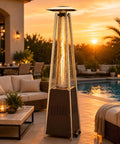 Patio Heater 48,000 BTU Outdoor Propane Heater with Wheels
