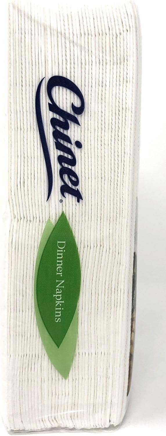 Classic White Premium Dinner Napkins, 2 Ply, 40 Count (Pack of 3)
