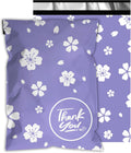 Poly Mailers 10x13 Inch, 25 Pack, Purple Floral Shipping Bags