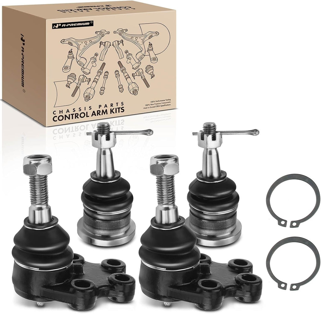 A-Premium Front Upper & Lower Ball Joint Kit, Compatible with Chevy, GMC