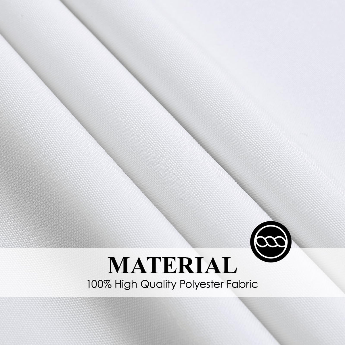 6 Pack White Round Tablecloths 120 Inch for Dining Tables