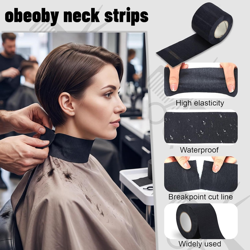 10 Pcs Barber Cape Kit with Combs, Clips, Neck Duster for Home Salon | Barber Gifts for Men,Lightweight