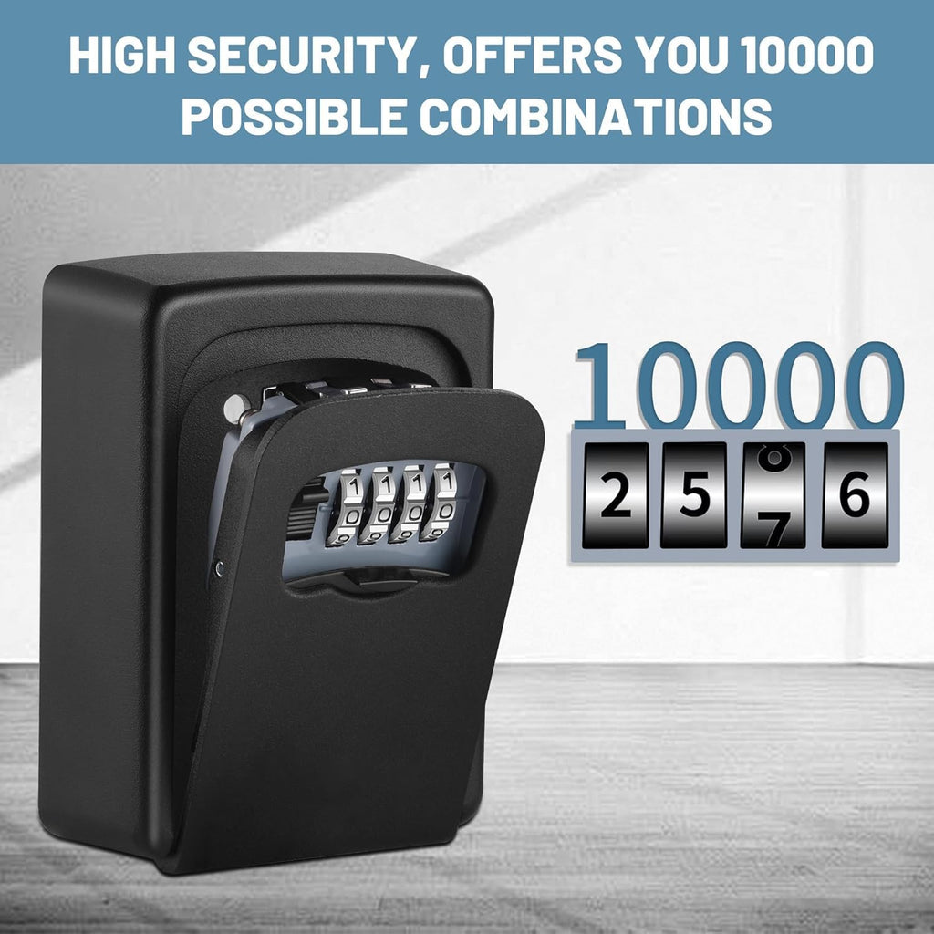 Key Lock Box for Outside - Sturdy and Durable Lock Box for House Key,5 Key Capacity Lockbox for Keys
