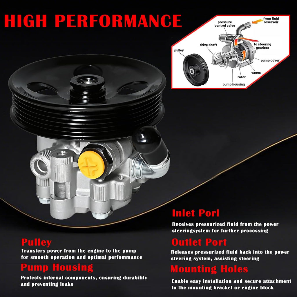 Power Steering Pump with Pulley 21-5439 Fit for Dodge Charger 2006-2010